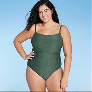 Kona Sol Women's Basket Weave Classic One Piece Swimsuit